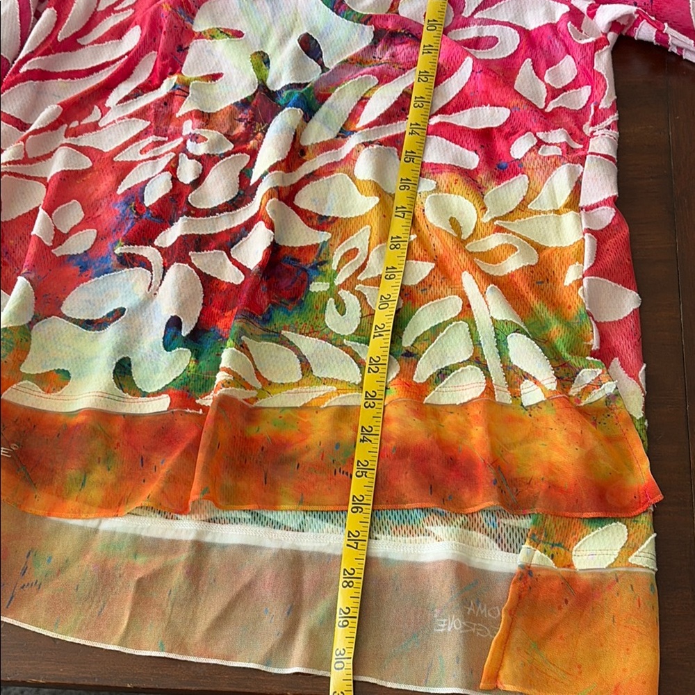 Leoma Lovegrove Women's Pink Floral Print Tunic Top - Picture 12 of 15